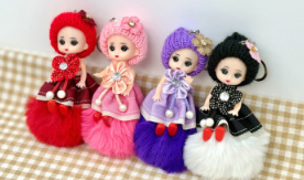 [배송]  폼폼팅커벨키링 (4개 제공, 총 4만원 상당)