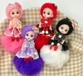 [배송]  폼폼팅커벨키링 (4개 제공, 총 4만원 상당)